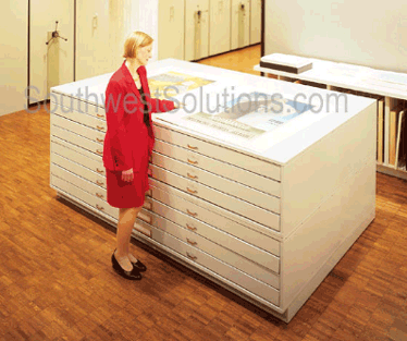 Flat File Drawer Cabinets Map Cabinets Plan Drawing 