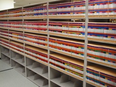 color-coded-file-shelving-systems-Fayetteville University of Arkansas Razorbacks