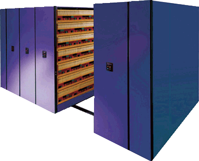 sliding track file storage powered push button shelving fort worth texas