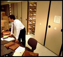 Box Shelving Storage In Law Firm