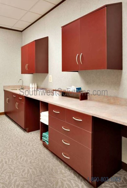 healthy casework Agion Anti-Microbial Cabinets modular medical millwork