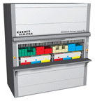 power file records storage lektriever electric filing cabinet