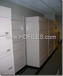 Bi-file-lateral-filing-cabinets-with-drawers-locking-use-existing-file-cabinets-make-them-move-for-access-dallas-houston-kansas-oklahoma-city-ft-worth-texas