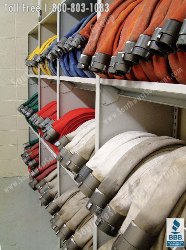 firehose shelving fire hose racks firemen hoses Fort Worth Dallas Waco Wichita Falls Tyler Longview Texarkana Nacogdoches Abilene Sherman San Angelo Lubbock Amarillo Killeen