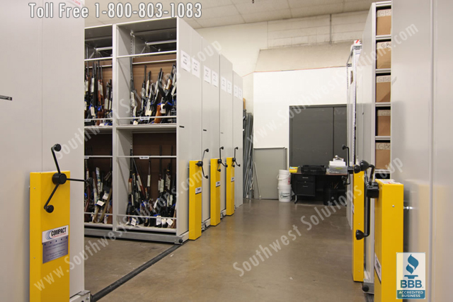 SWAT Team assult weapons racks are secure and mobile