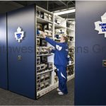 Athletic hockey equipment storage shelving space savers