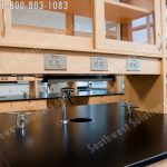 modular lab caswork furniture fixtures power outlet gas water