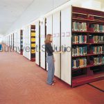 Mobile high density library storage Efficient library book storage