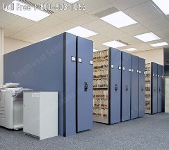 condense filing system motorized file shelves Kansas City Topeka Overland Park Olathe Lawrence Kansas