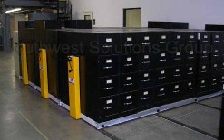 moving file cabinets push button powered floating aisles system Memphis Jackson Oxford Tupelo