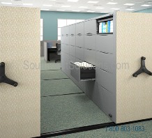 NB Business Systems high density file cabinets on tracks houston austin texas