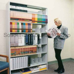 Tall Vertical Open Filing Cabinets with File Support Separators
