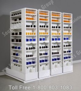 RxStor Compact Pharmacy Slide Out Cabinets