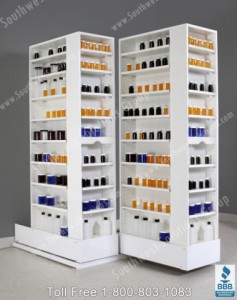 Compact Pharmacy Pull Out Storage Shelving