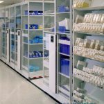 High Density Surgical Casket Shelving and Cabinets Save Space