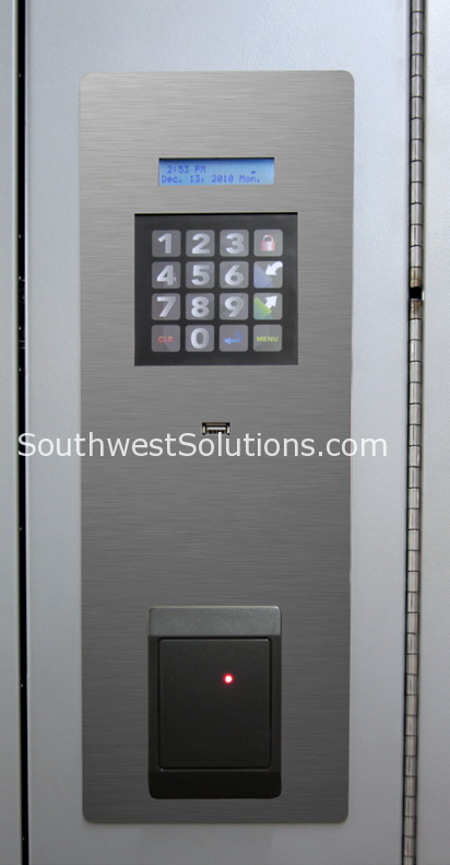 Keypad controlled access to Spacesaver ControLoc High Security Pharmacy Storage Cabinets 