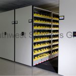 high density storage shelving for scuba gear and equipment