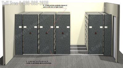condense record space with high capacity file cabinets