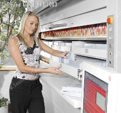 electric cabinet drawers Lektriever Kardex series 90 san anotnio corups christi brownsville texas