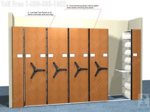 High Density Filing System for Organizing the Workplace