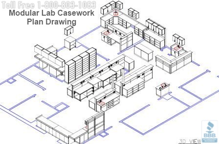 modular lab casework plan drawing Birmingham Montgomery Huntsville Tuscaloosa Mobile
