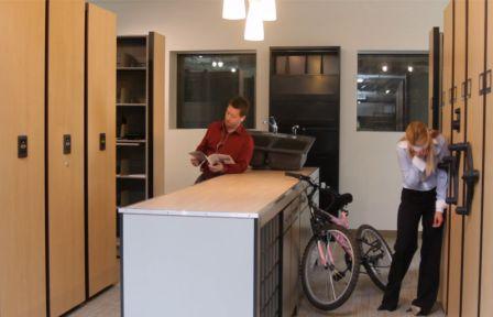 High Density Storage Matchup Winner Donald with Kitchen Sink and Loser Tammy with Bicycle