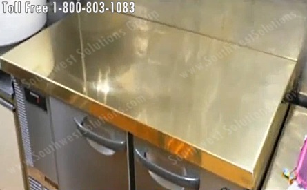 anti-microbial copper casework work surface
