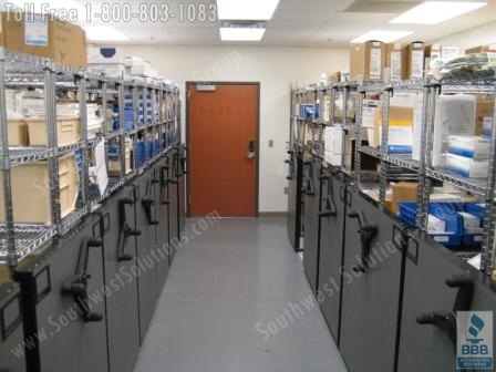 hospital storage solutions high density shelving Kansas City Topeka Overland Park Olathe Lawrence Manhattan Lenexa