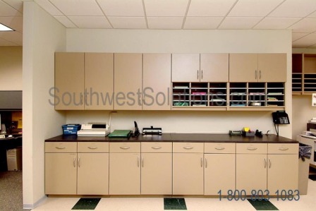 Copy Fax Print Centers Casework Cabinets modular mailrooms