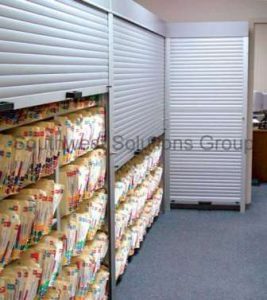 File Storage Shelves with Rolling Security Doors Memphis Jackson Oxford Tupelo