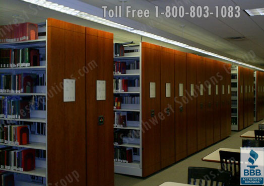 Electronic Mobile Shelving System for Reference Library Storage