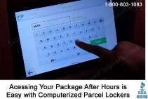 Anytime parcel delivery and pickup with Package Tracking Lockers