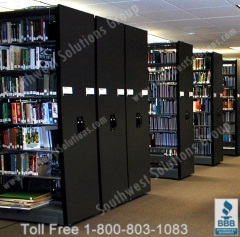 High Density Document Storage Shelves for Newspaper’s Library