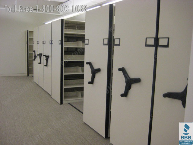 Storing training records in Mechanized High Density Cabinets 