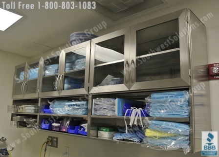 Stainless Steel Hospital Casework Cabinets Medical Millwork Denver Colorado