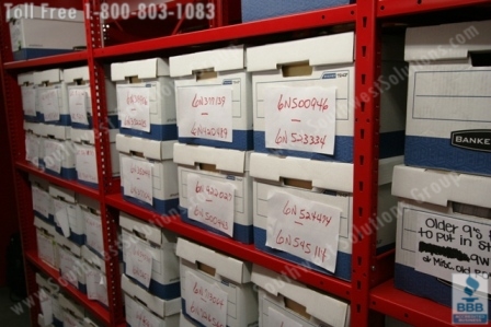 Box Storage Racks maximize file storage space