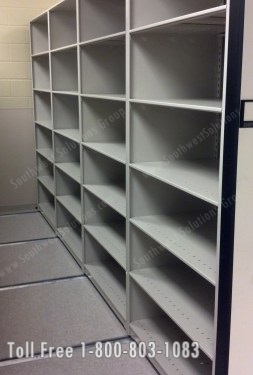 A Compactor System will Condense Storage Shelving to save space