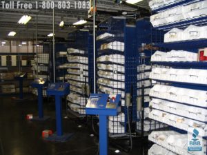 Using horizontal storage carousels for distribution center batch order picking