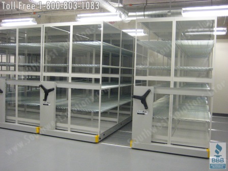 High Density Storage Shelving in a Cooler Warehouse for storing Pharmaceutical Drugs