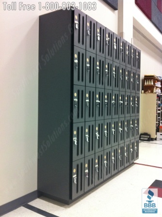 Lockers and cabinets for efficient and secure Band Instrument Storage