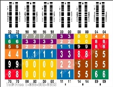 Color Coded Labels for organizing and managing loan documents and mortgage files