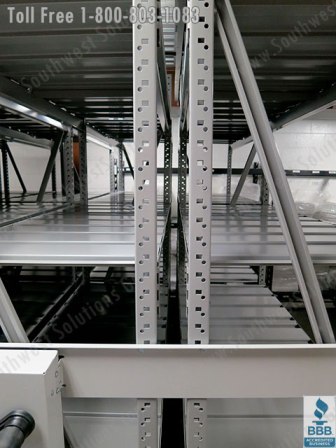 Rolling Bulk Storage Racks can be customized for whatever items you need to store