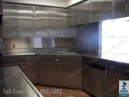 Stainless Steel Movable Millwork Cabinets Seattle Spokane Tacoma Vancouver Washington