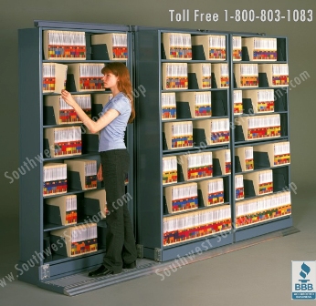 store your sheet music in cost-effetive sliding shelving