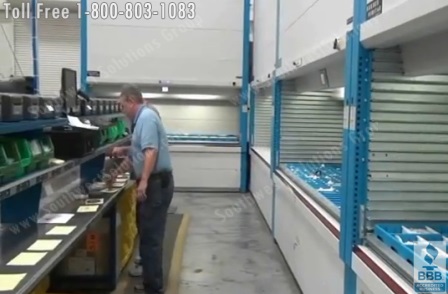 small parts order picking with automated storage machines