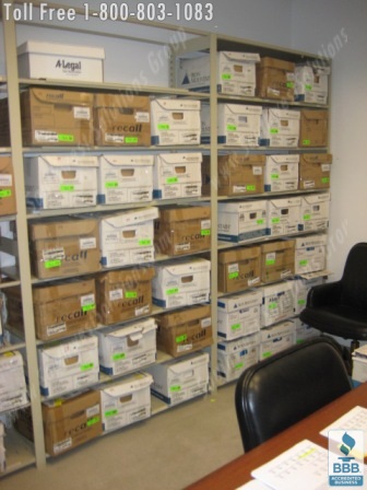 File box storage racks get boxes off the floor Seattle Spokane Tacoma Vancouver Washington