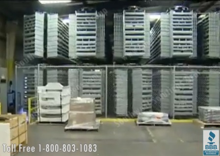 spinning horizontal carousels reduce operating costs by saving space