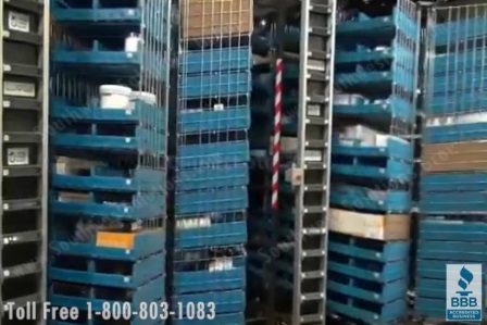 maximize floor space with spinning horizontal carousels 