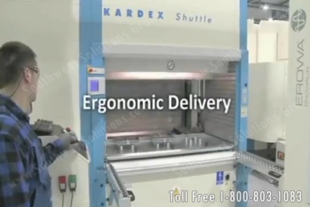 get ergonomic parts storage and retrieval with vertical lift shuttles