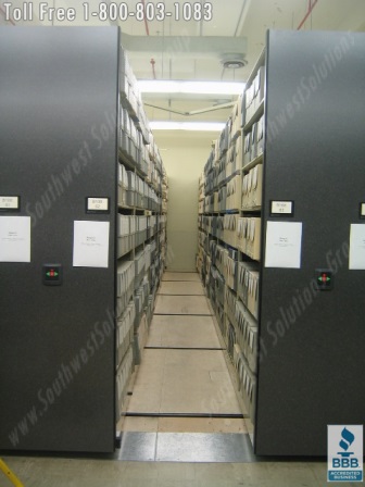 storing files in high density shelving Tulsa Broken Arrow Muskogee Durant Fayetteville Rogers Bentonville